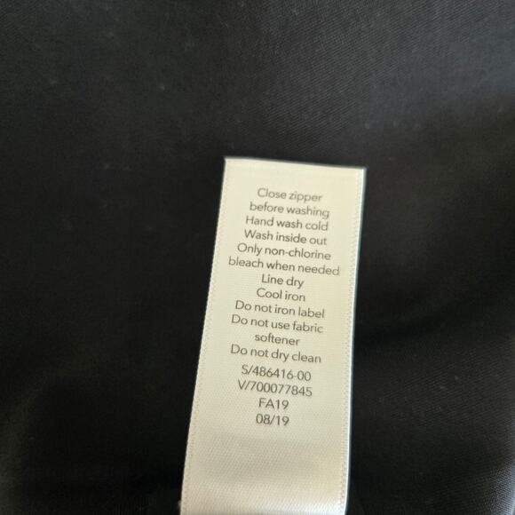 Athleta Interstellar Bike Tunic Top Mock Neck Zip Hem Relaxed Black Women Large - Picture 13 of 13